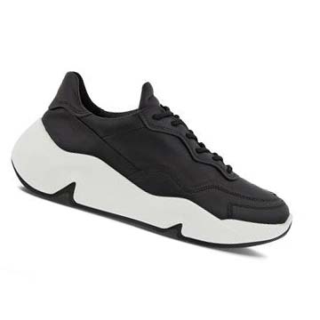 Women's Ecco Chunky Sneakers Black | SG 214UZG